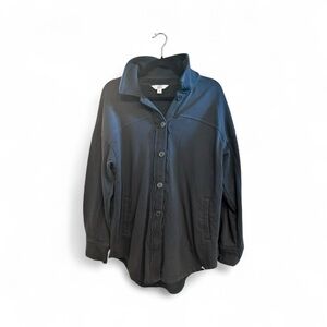 Women's JoyLab Black Button-Up Athleisure Jacket